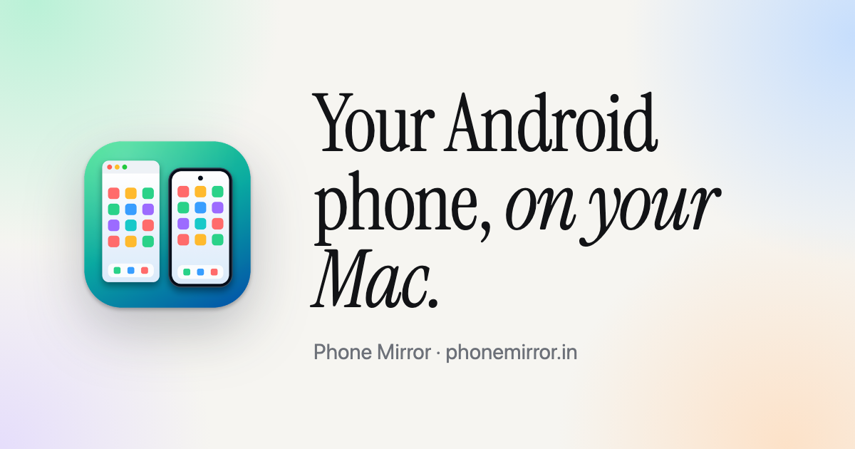 Phone Mirror visual